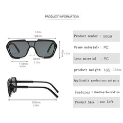 Y2K Square Sunglasses UV Protection for Girls