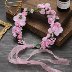 Flower Headband Wreath Headdress Wedding Bridal Hair Accessories