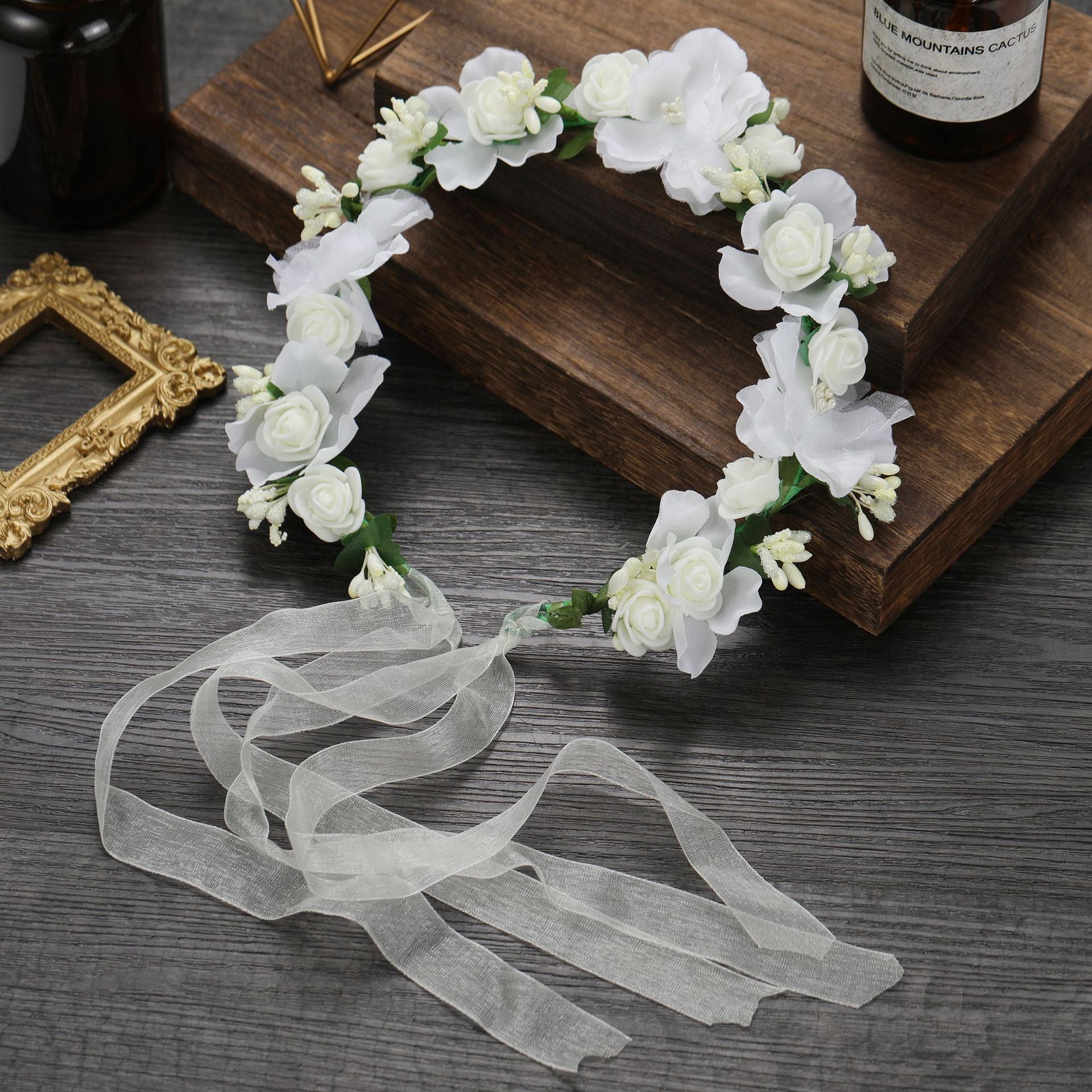 Flower Headband Wreath Headdress Wedding Bridal Hair Accessories