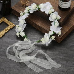 Flower Headband Wreath Headdress Wedding Bridal Hair Accessories