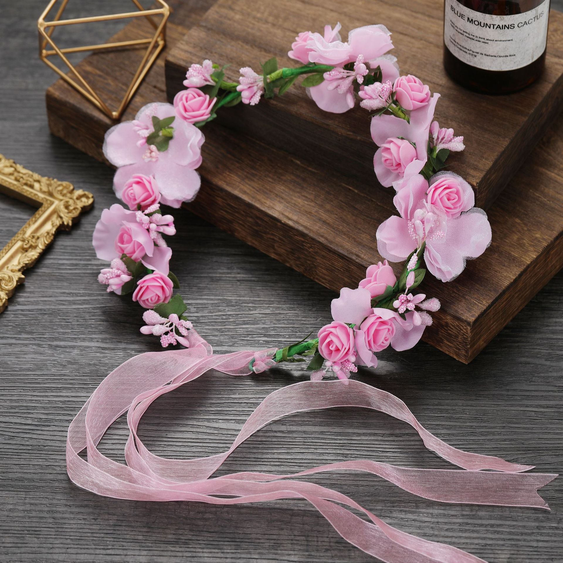 Flower Headband Wreath Headdress Wedding Bridal Hair Accessories