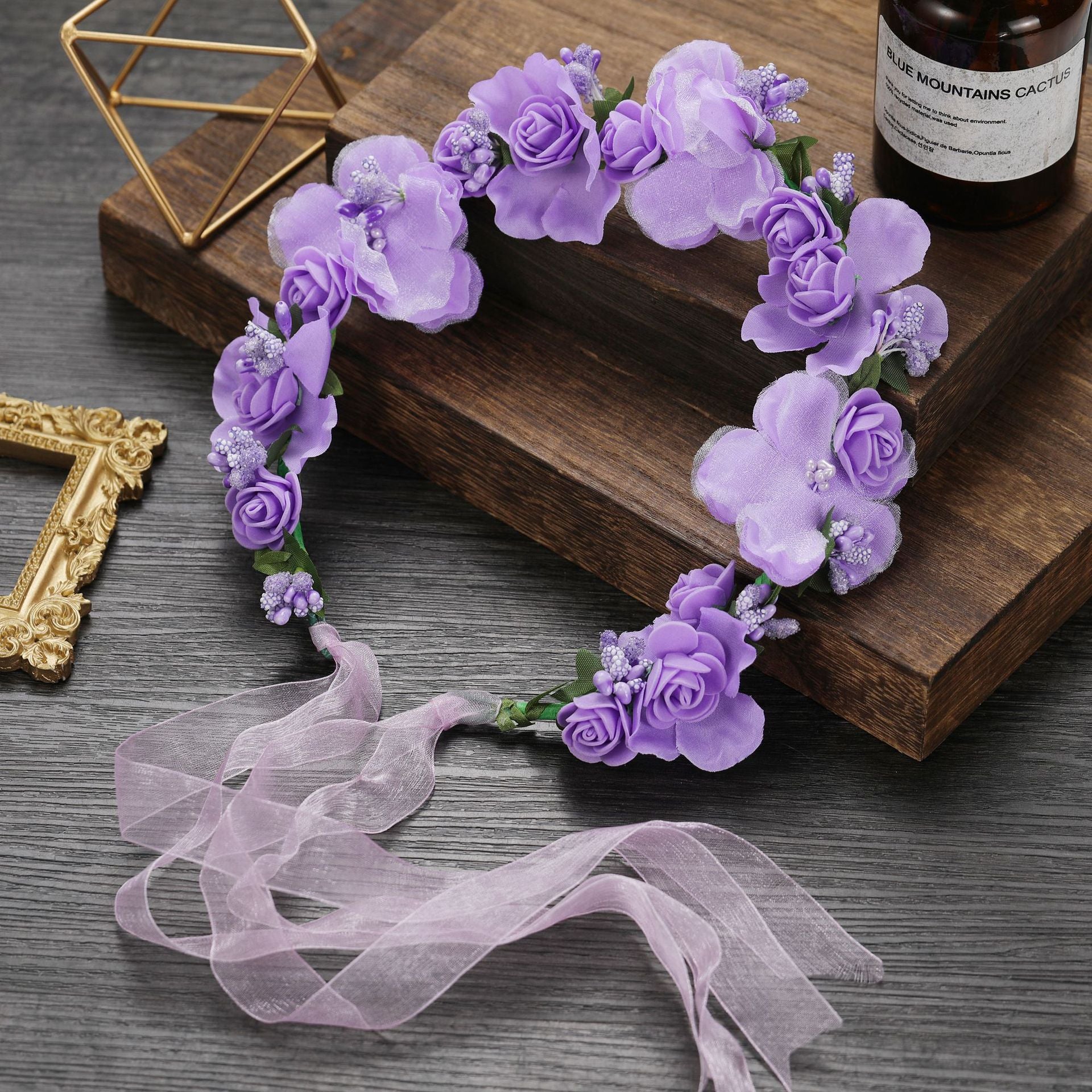 Flower Headband Wreath Headdress Wedding Bridal Hair Accessories