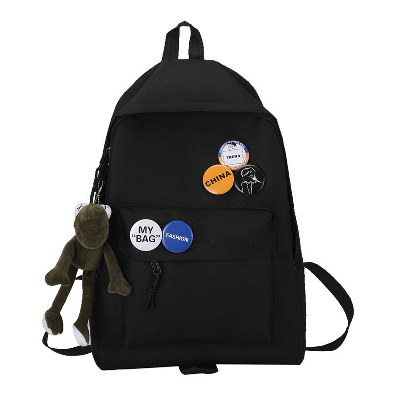 Campus Style High School Girls Backpack Travel Bag - Women and Men Schoolbag