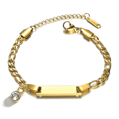 DIY Name Titanium Bracelet for Girls