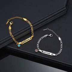 DIY Name Titanium Bracelet for Girls