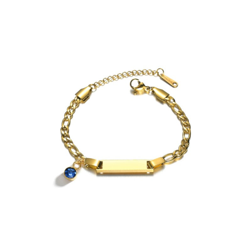 DIY Name Titanium Bracelet for Girls