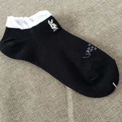 4 Pairs Bunny Short Socks Colorblock Ankle Stockings Women's Hosiery