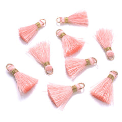 10pcs Mini Tassel Pendants Multicolor for Jewelry Earring Keychain DIY