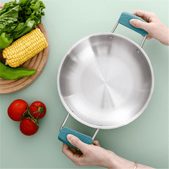 2pcs Silicone Pot Handle Covers for Safe Cooking