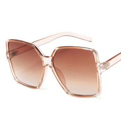 Oversized Square Sunglasses Jelly Frame Gradient Glasses UV400