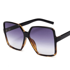 Oversized Square Sunglasses Jelly Frame Gradient Glasses UV400