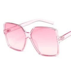 Oversized Square Sunglasses Jelly Frame Gradient Glasses UV400