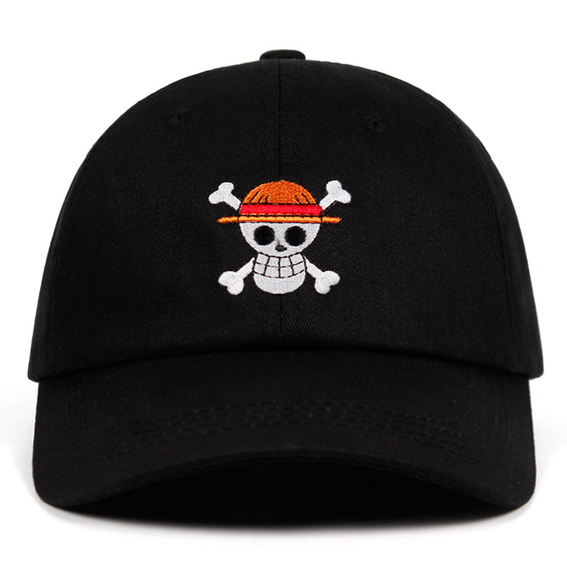 Pirate Flag Dad Hat Anime Embroidery Baseball Cap Snapback Unisex Outdoor Cap