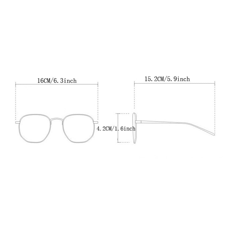 Men's Semi Rimless Gaming Glasses