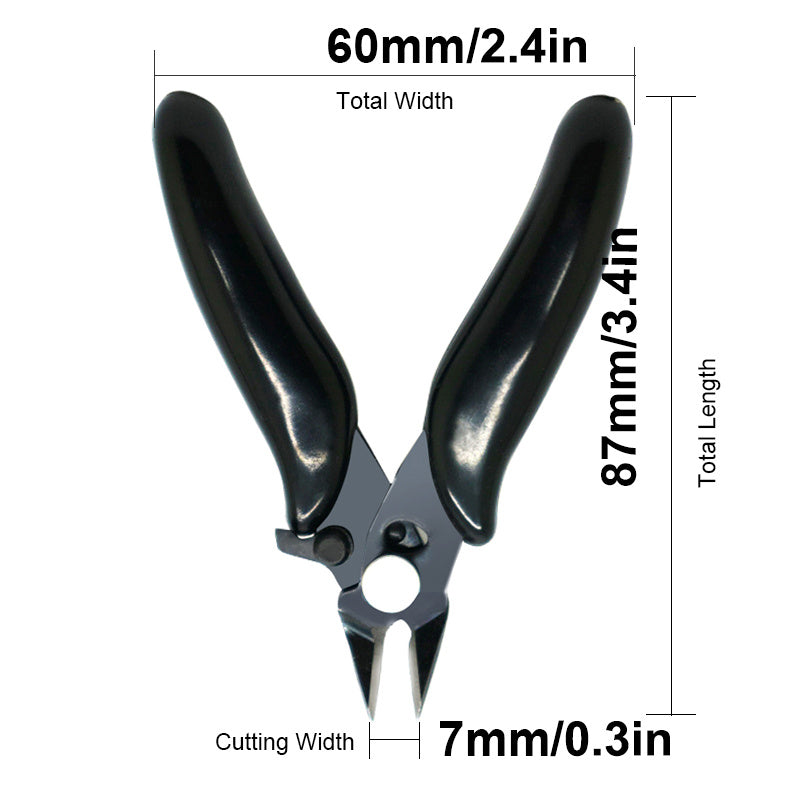 Mini Diagonal Pliers 3.5 Inch Wire Cutter Insulated Handle