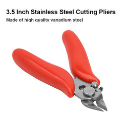 Mini Diagonal Pliers 3.5 Inch Wire Cutter Insulated Handle