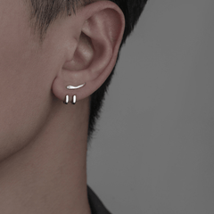 Vintage Men's Punk Earring Detachable Dual Purpose Stud Earring
