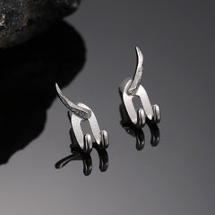 Vintage Men's Punk Earring Detachable Dual Purpose Stud Earring
