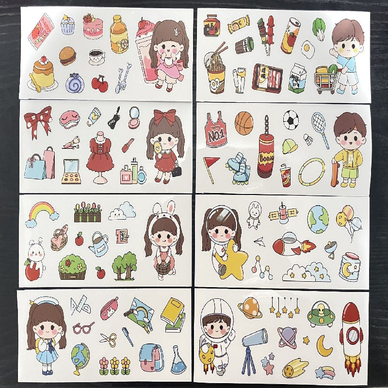 Big Belly Cup Water Bottle Stickers Cartoon Waterproof DIY Cup Stickers
