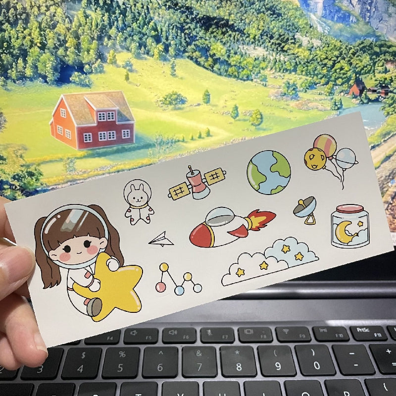 Big Belly Cup Water Bottle Stickers Cartoon Waterproof DIY Cup Stickers