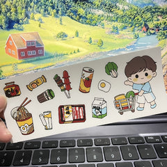 Big Belly Cup Water Bottle Stickers Cartoon Waterproof DIY Cup Stickers