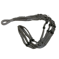 Indoor Wood Bead Plant Hanger 88.9 cm Gray