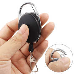 Retractable Key Chain Anti Lose Quick Release Spring Clip Fishing Everyday Use