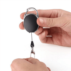 Retractable Key Chain Anti Lose Quick Release Spring Clip Fishing Everyday Use