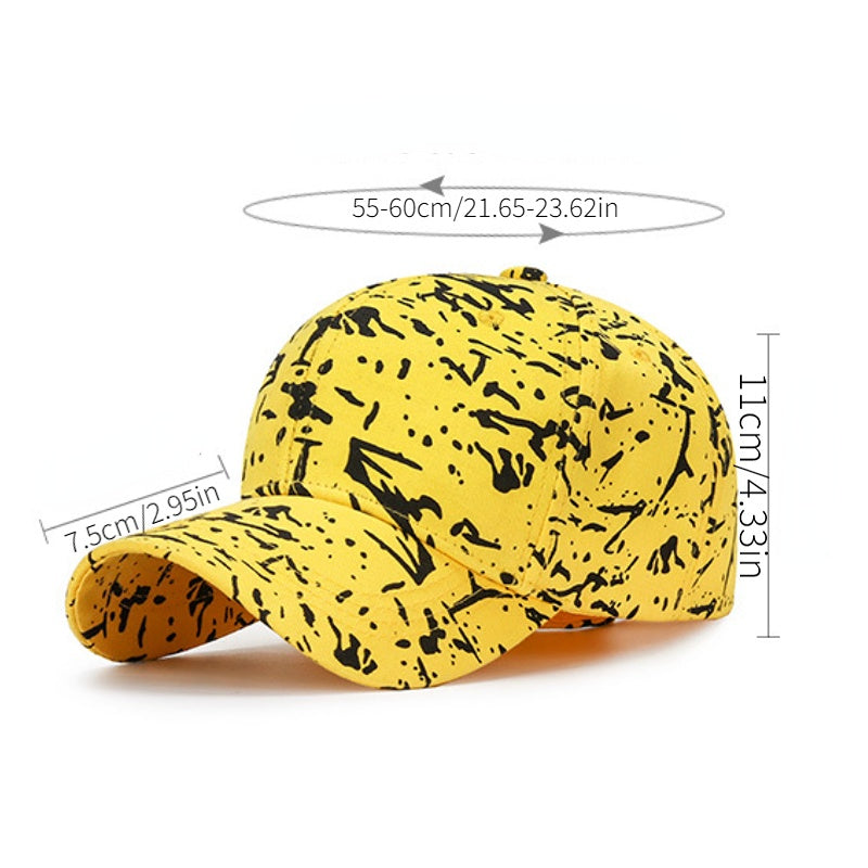 Cotton Cloth Painting Graffiti Hat Spring Autumn Sunshade Baseball Cap