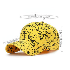 Cotton Cloth Painting Graffiti Hat Spring Autumn Sunshade Baseball Cap
