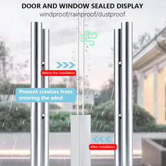 5M Adhesive Silicone Strip Door Window Seal Sound Insulation Weatherstrip