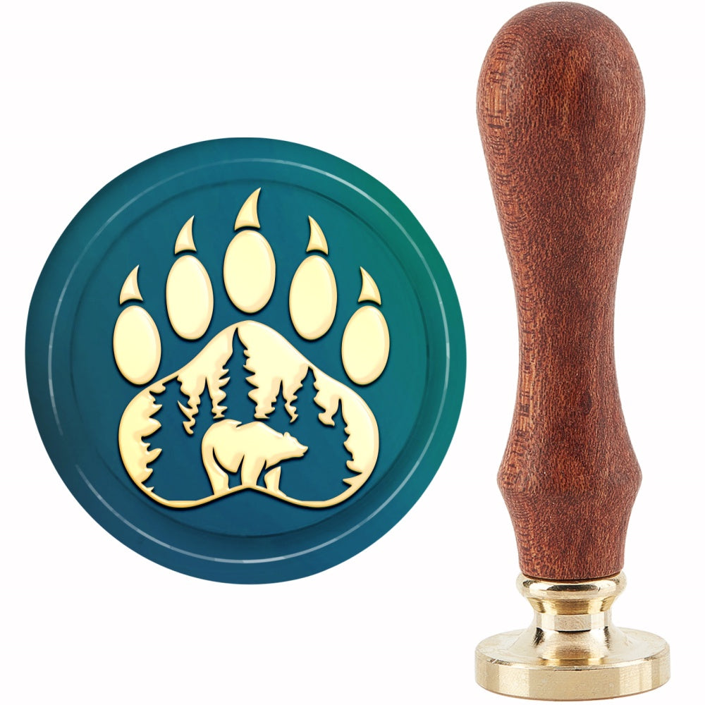Fox Wax Seal Stamp Tree Of Life Moon 30mm Removable Brass Head Sealing Stamp