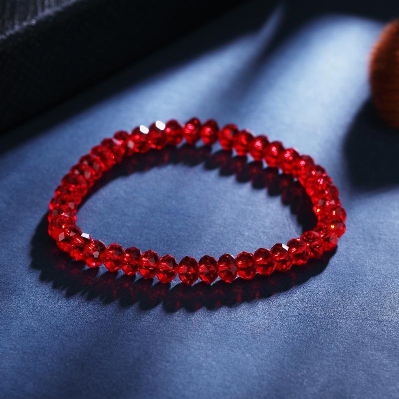 Elastic Beaded Bracelet Women Fashion Strand Bangles Charms Jewelry