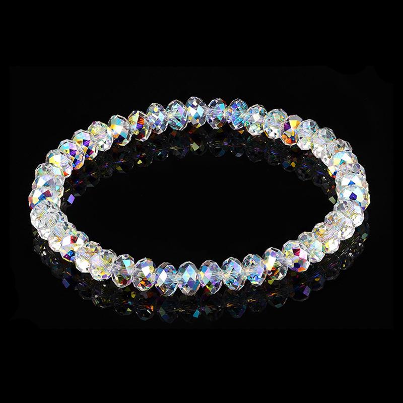 Elastic Beaded Bracelet Women Fashion Strand Bangles Charms Jewelry