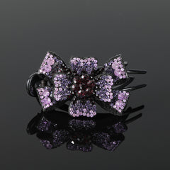Rhinestone Flower Hair Clip Duck Billed Hair Accessories Women