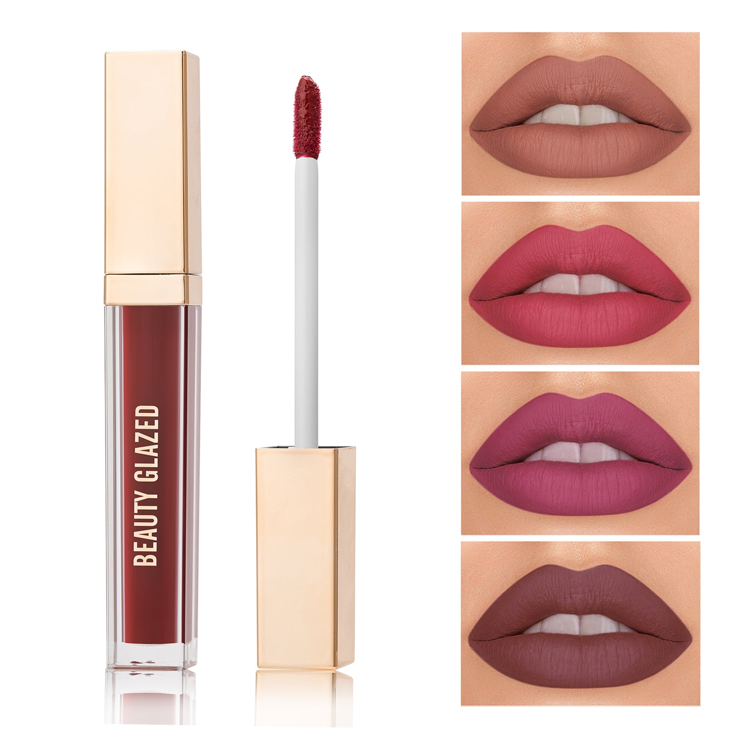 Velvet Matte Golden Tube Lip Gloss
