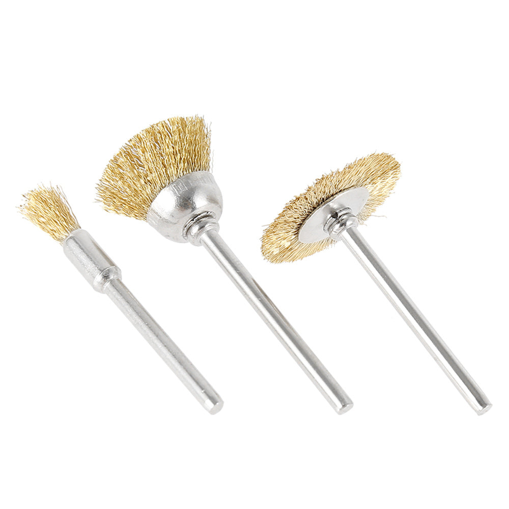60pcs Wire Brush Wheel Cup Brush Set with 3 Sizes Wire Drill Brush Set