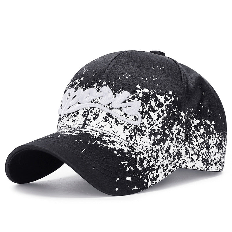 Spring Baseball Cap Print Paint Spot Sun Protection Sunshade Hat For Men And Wom