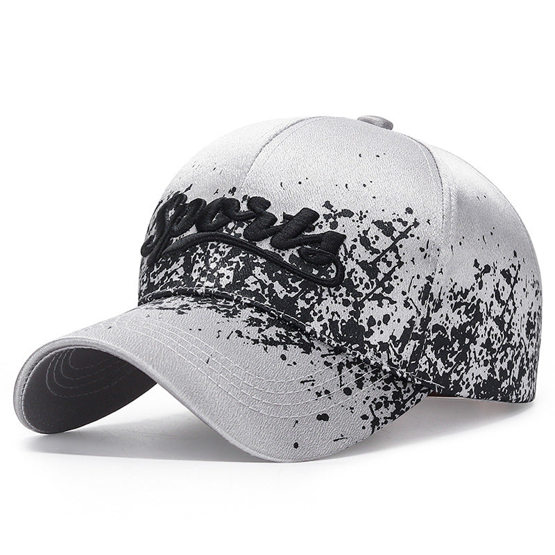 Spring Baseball Cap Print Paint Spot Sun Protection Sunshade Hat For Men And Wom