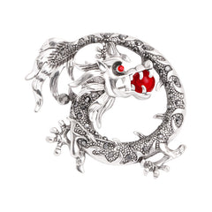 Alloy Zodiac Dragon Brooch Men's Corsage Pin