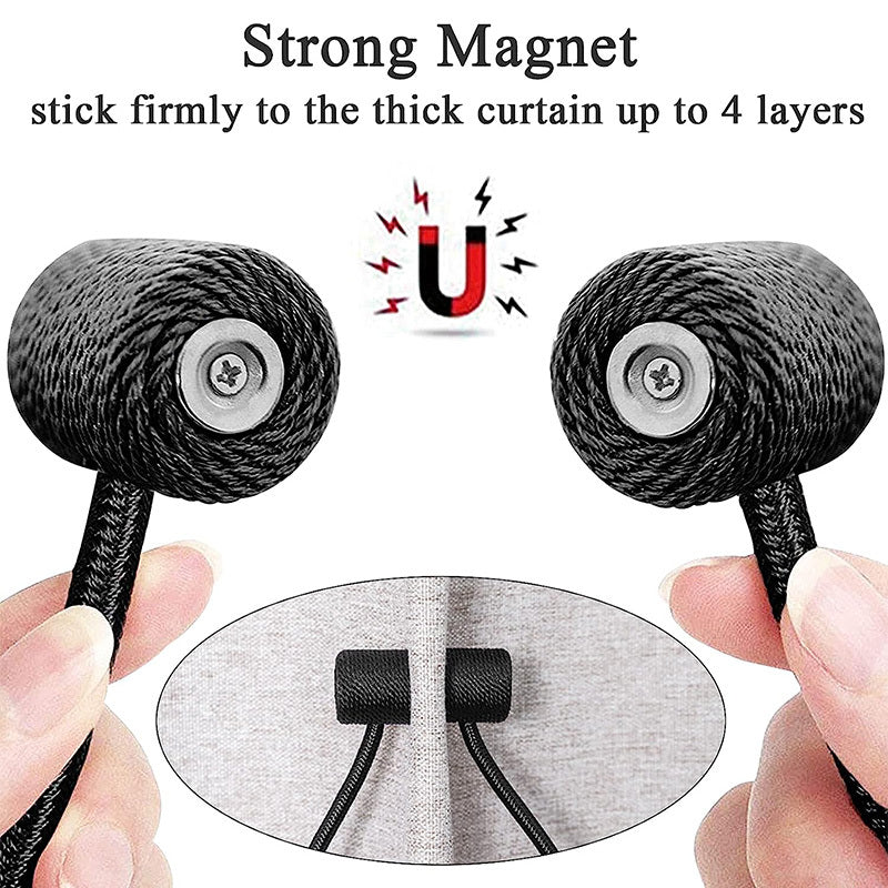 Magnetic Curtain Tiebacks Clip Decorative Drapes Holdbacks Holder