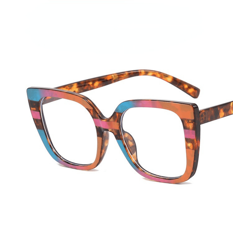 Vintage Cat Eye Clear Lens Sunglasses Square Frame Glasses