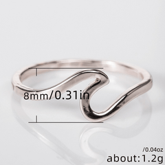 Wavy Ring Decorative Accessories Jewelry Gift For Boys And Girls