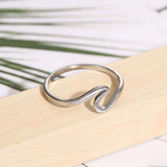 Wavy Ring Decorative Accessories Jewelry Gift For Boys And Girls