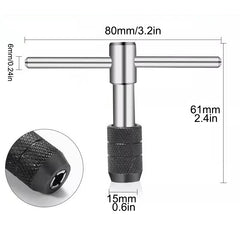 6pcs T Type Drill Set for DIY M3 M4 M5 M6 M8 Tap Set