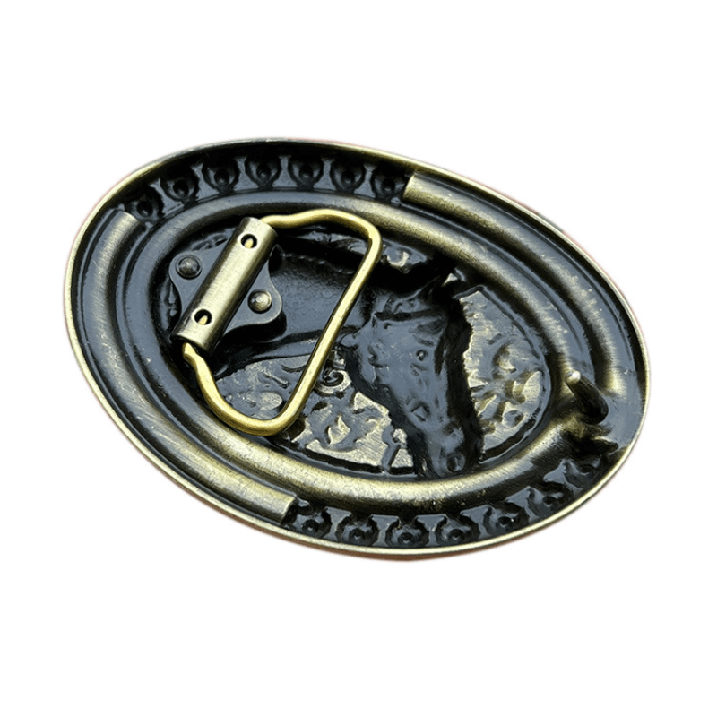 High Alloy Horsehead Belt Buckle Retro Indian Style Men's Cowboy Western Style