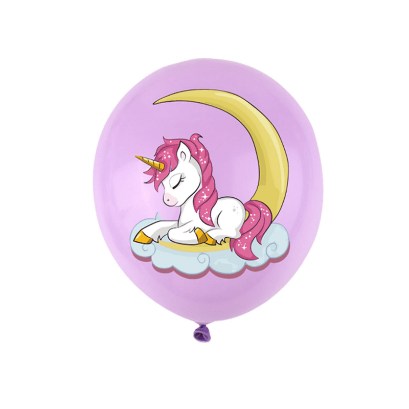 Unicorn Balloon Cartoon Pony Pattern 30 Latex Balloon