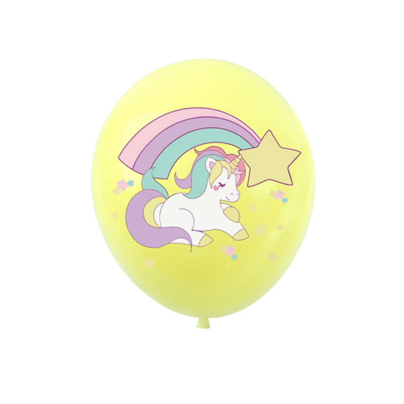 Unicorn Balloon Cartoon Pony Pattern 30 Latex Balloon
