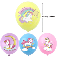 Unicorn Balloon Cartoon Pony Pattern 30 Latex Balloon