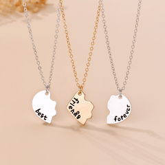 3pcs Girls Heart Pendant Necklace Teen Party Accessories